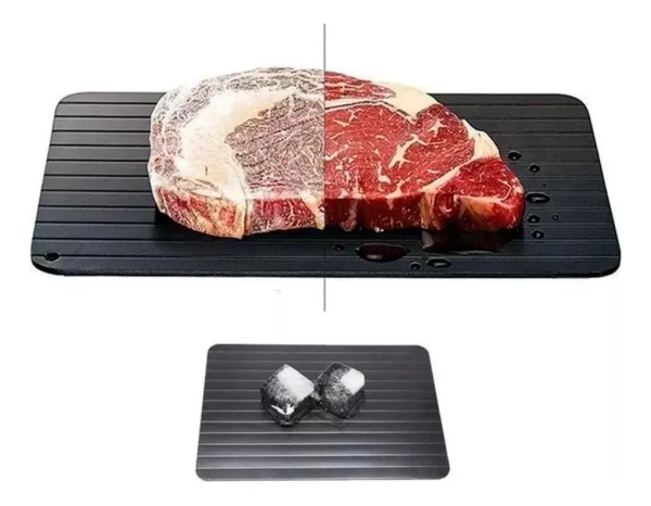 Tabua Cozinha Degelo Descongelar Carne Metal 30cm Escorredor - Imagem 3