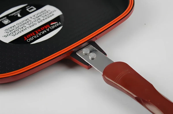 Panela Maxchef Revestimento Anti Aderente Faz Tudo Dupla Cor Vermelho - Imagem 4