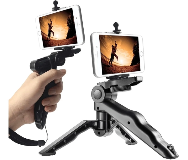 Mini Tripé Dobrável Com Punho Handle Grip Para Câmeras - Imagem 8