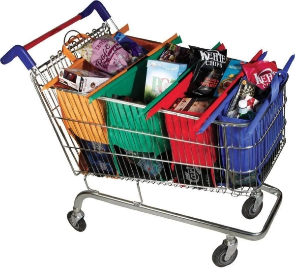 Conjunto de Sacolas Reutilizáveis ShopMax – Kit com 4 Unidades - Imagem 5