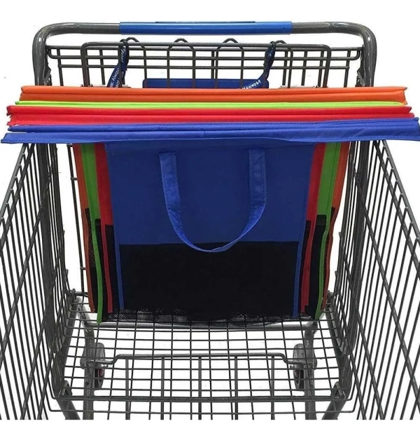 Conjunto de Sacolas Reutilizáveis ShopMax – Kit com 4 Unidades - Imagem 6