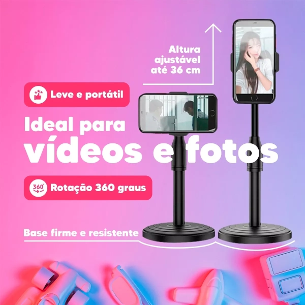 Suporte Para Celular Universal De Mesa - Imagem 10